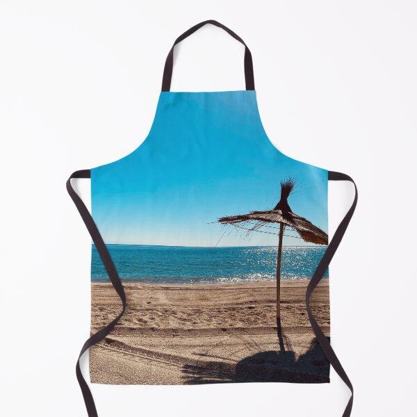 Item preview, Beach umbrella under the sunlights reflection on blue water designed and sold by Donutlovers.
