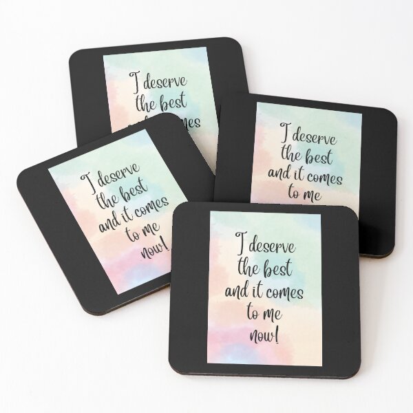 Item preview, I Deserve the Best and It Comes to Me Now Affirmation designed and sold by What Your Mind Needs.