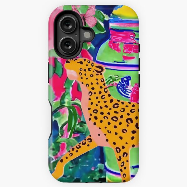Item preview, Walking Panther und grünes Chinoiserie-Glas designed and sold by SophieClimaArt.