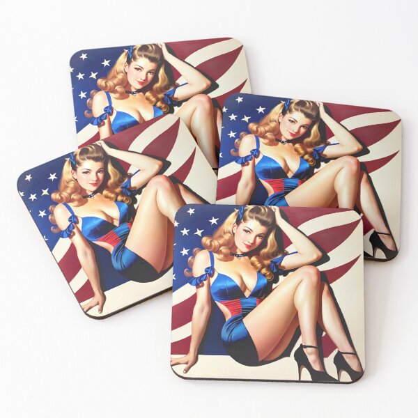 Item preview, Patriotic Pin-up designed and sold by Good Candy.