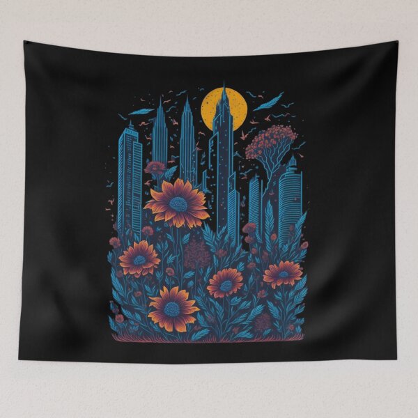 Item preview, Urban Flowers, Urban Planet, Vibrant Inspirational collection with Positive Vibes, bold print designed and sold by BrightStreet.