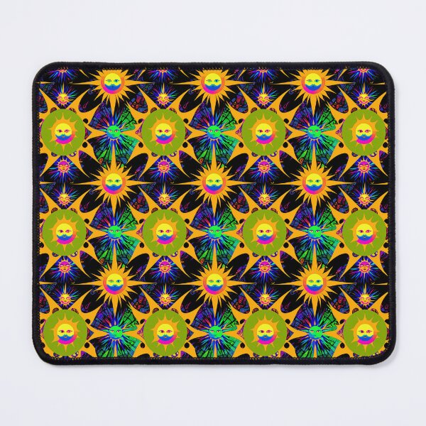 Item preview, Vibrant DMT Trippy Smiling Sun Pattern designed and sold by Aaron2610.