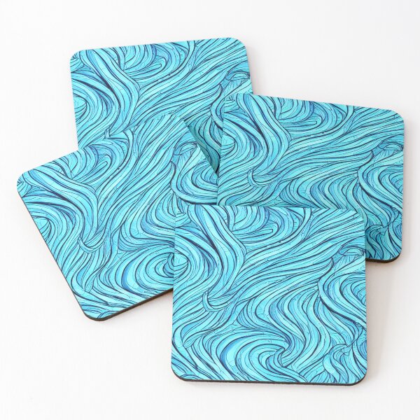 Item preview, Surfing ocean wave pattern designed and sold by artbyvourneen.