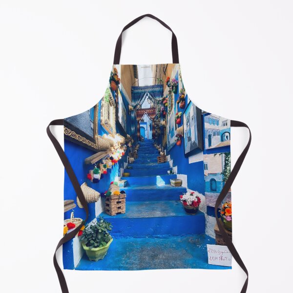 Item preview, Old medina of chefchaouen with blue painted streets designed and sold by Donutlovers.