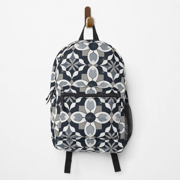 Item preview, Elegant Floral Tile Pattern – Classic Monochrome Design designed and sold by Highlandkings.
