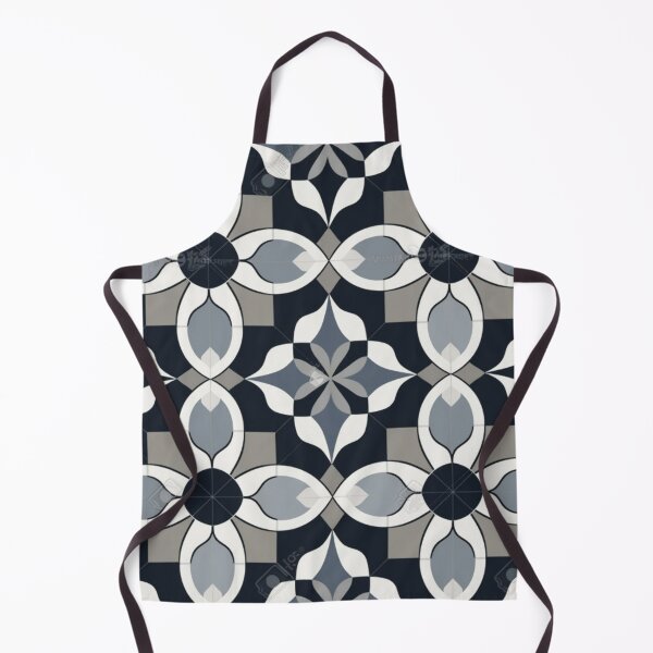 Item preview, Elegant Floral Tile Pattern – Classic Monochrome Design designed and sold by Highlandkings.