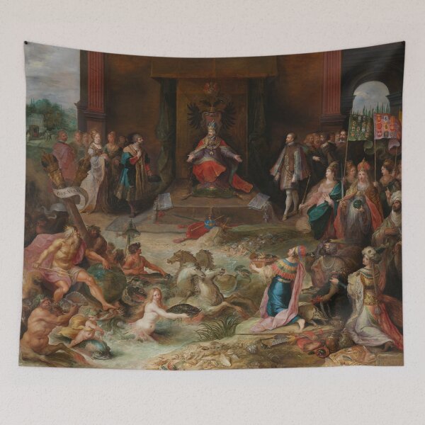 Item preview, Allegory on the Abdication of Emperor Charles V in Brussels | Frans Francken II | 1640 Historic Art designed and sold by CJET.