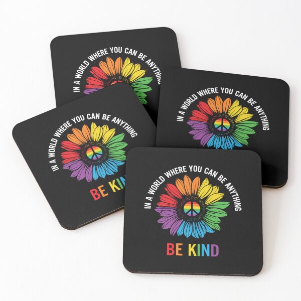 Item preview, Be Kind. LGBTQ Pride designed and sold by Subtle Pride Shop.