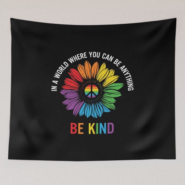 Item preview, Be Kind. LGBTQ Pride designed and sold by Subtle Pride Shop.