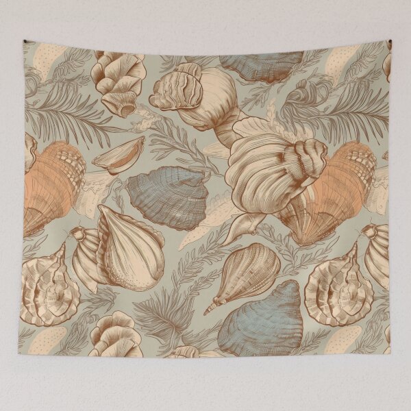 Item preview, Sea shells old story designed and sold by Lillypot-Prints.