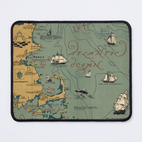Item preview, Vintage New England Coast Map (1926) Old Northeastern US Nautical Atlas designed and sold by BravuraMedia.