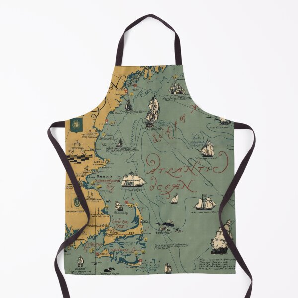Item preview, Vintage New England Coast Map (1926) Old Northeastern US Nautical Atlas designed and sold by BravuraMedia.