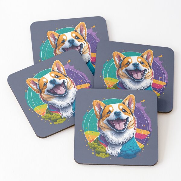 Item preview, Cute Corgi Dog Colorfull Rainbow designed and sold by K-Art-Design.
