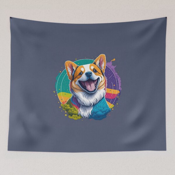Item preview, Cute Corgi Dog Colorfull Rainbow designed and sold by K-Art-Design.