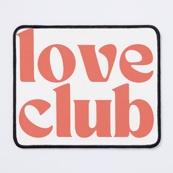 Item preview, Love club, retro font tee shirt self love motivation tote bag peach designed and sold by LucyfromMilol.