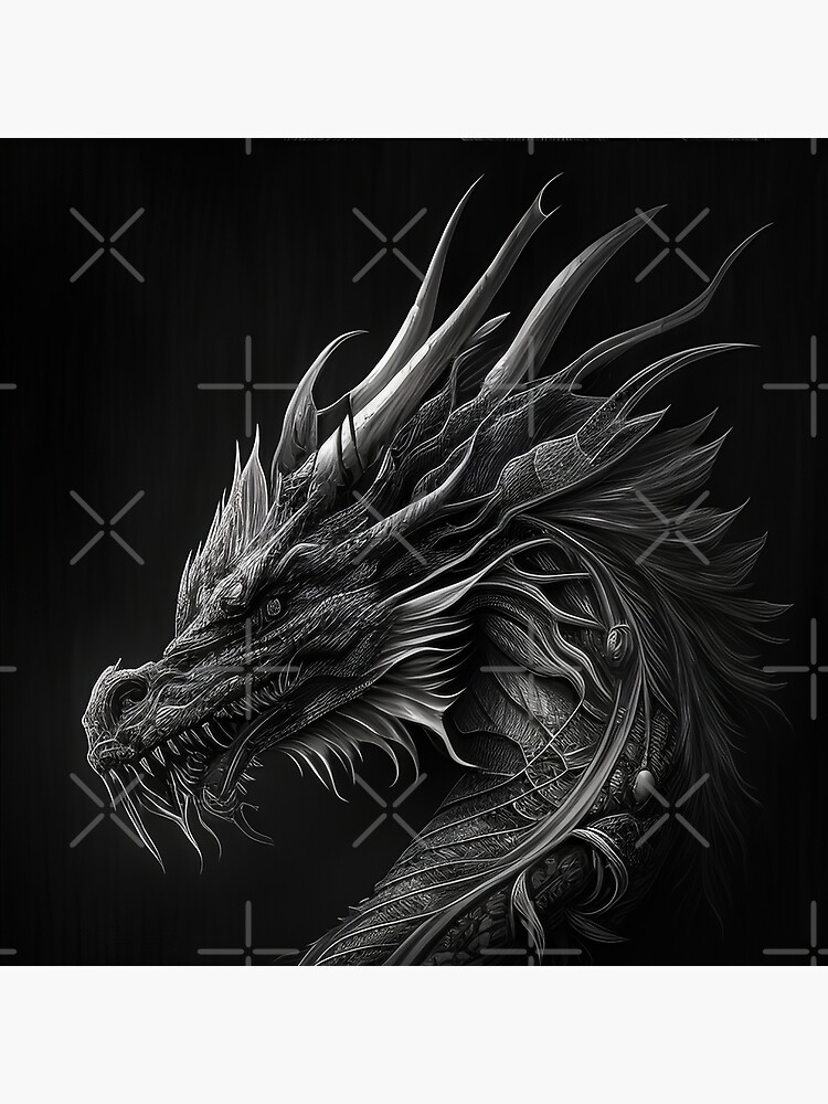 Chinese Dragon drawing Poster for Sale by Pencil-Art