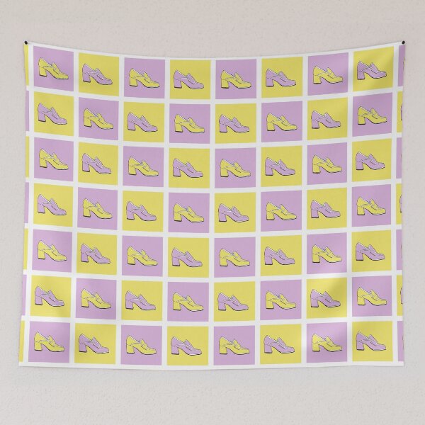 Item preview, Fluevog Nimbus Shoe Yellow and Lavender designed and sold by anne m bray.