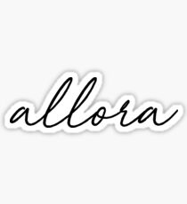 Allora Italian Quote Sticker Sticker