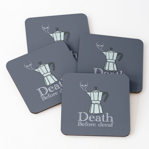 Item preview, Death Before Decaf  designed and sold by TayVoje.