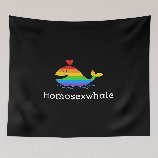 Item preview, Homosexwhale Rainbow LGBTQIA. LGBTQ Pride designed and sold by Subtle Pride Shop.