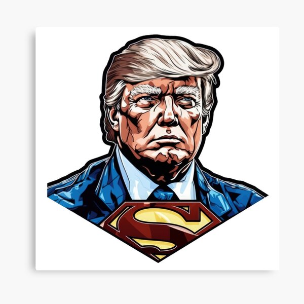 Super Donald Trump Canvas Prints for Sale