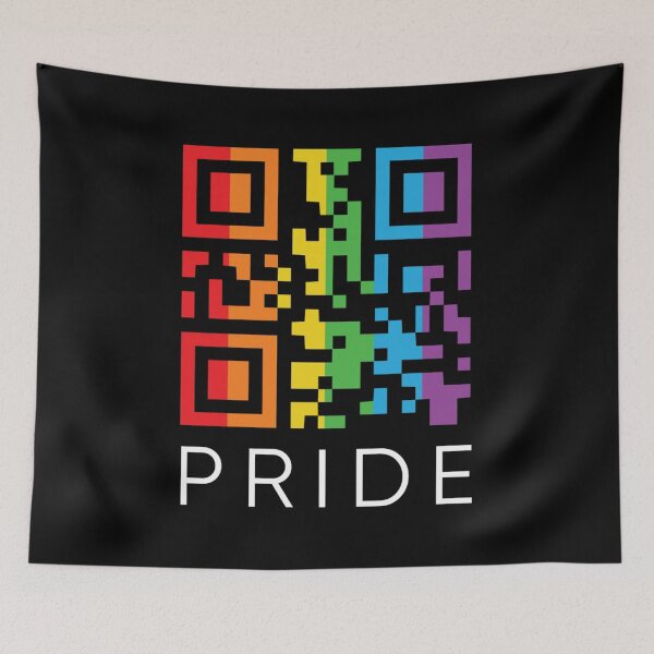 Item preview, QR Code Rainbow. LGBTQ Pride designed and sold by Subtle Pride Shop.