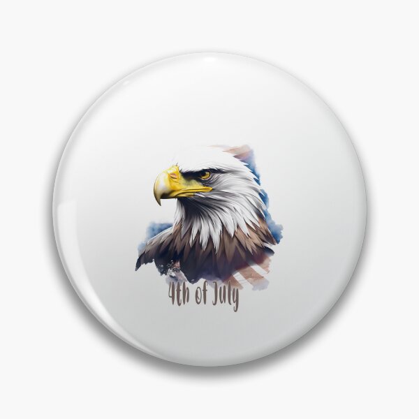 Item preview, 4th of July portrait of an eagle against the background of the flag designed and sold by jkrphoto.