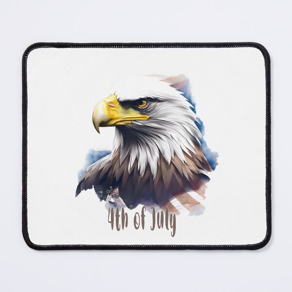 Item preview, 4th of July portrait of an eagle against the background of the flag designed and sold by jkrphoto.
