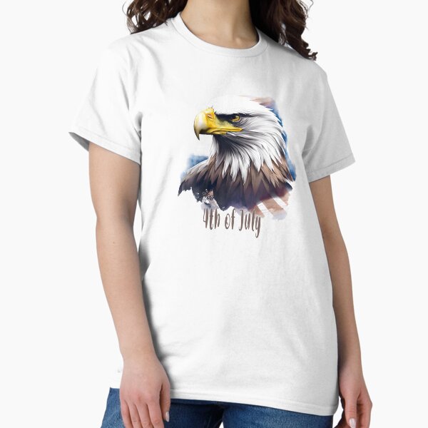 Item preview, 4th of July portrait of an eagle against the background of the flag designed and sold by jkrphoto.