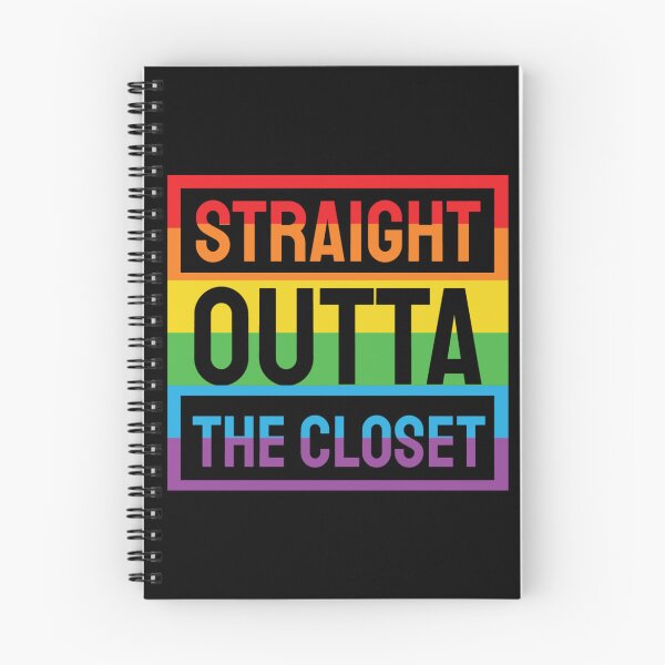Item preview, Straight Outta The Closet. LGBTQ Pride designed and sold by Subtle Pride Shop.