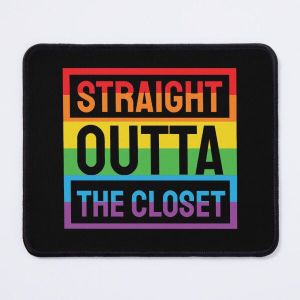 Item preview, Straight Outta The Closet. LGBTQ Pride designed and sold by Subtle Pride Shop.