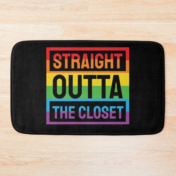 Item preview, Straight Outta The Closet. LGBTQ Pride designed and sold by Subtle Pride Shop.