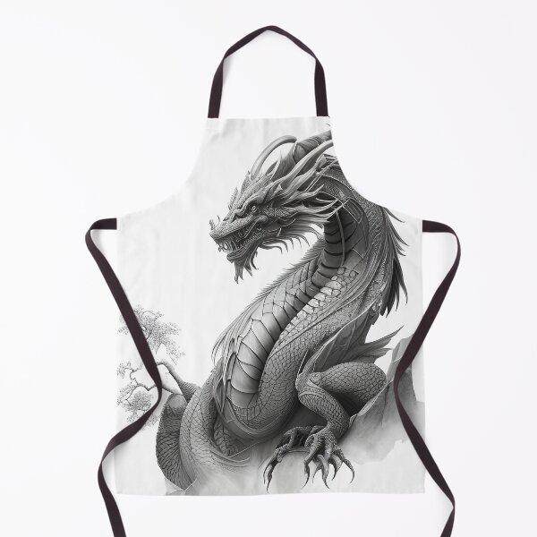Item preview, Black and white Chinese Dragon designed and sold by Pencil-Art.