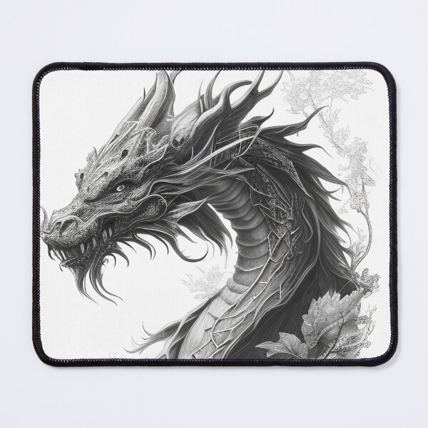 Item preview, Black and white Chinese Dragon designed and sold by Pencil-Art.