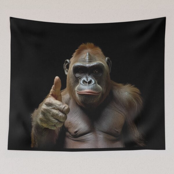 Item preview, Playful Praise: The Affirmative Monkey designed and sold by GoBeyondChannel.