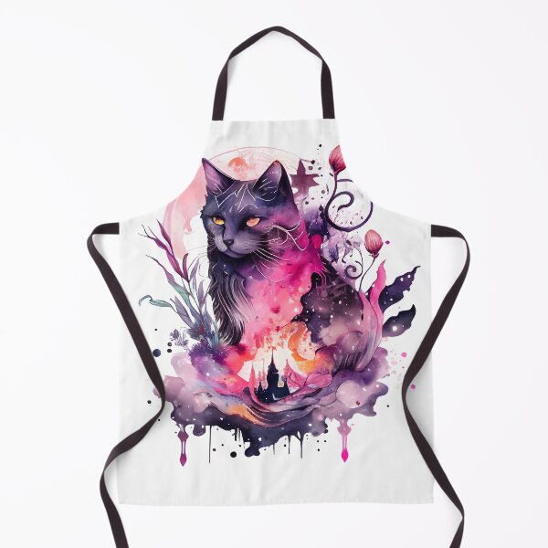 Item preview, Cat Witch Watercolor designed and sold by DannasART.