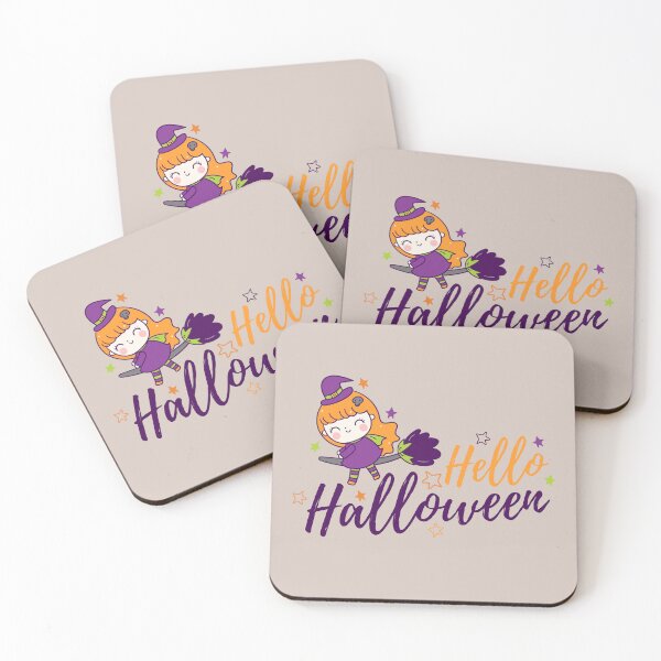 Item preview, Hello Halloween, Cute Cartoon Girl designed and sold by OFMdesigns.