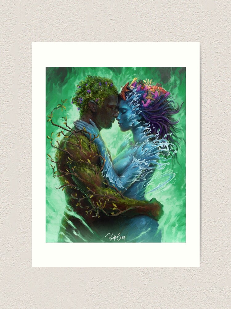 Reversed Eternal Kiss - Water x Earth | Art Print