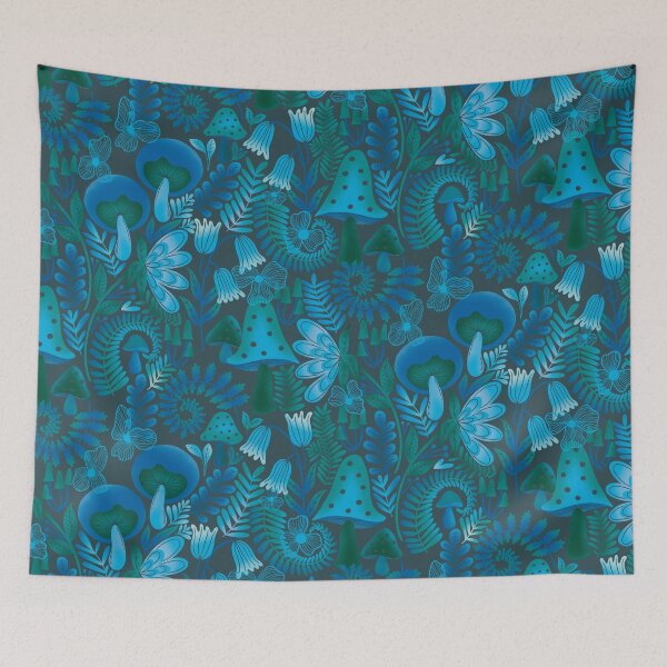 Item preview, Twilight woods  moody ethereal flowers toadstools  designed and sold by Kimmygowland.
