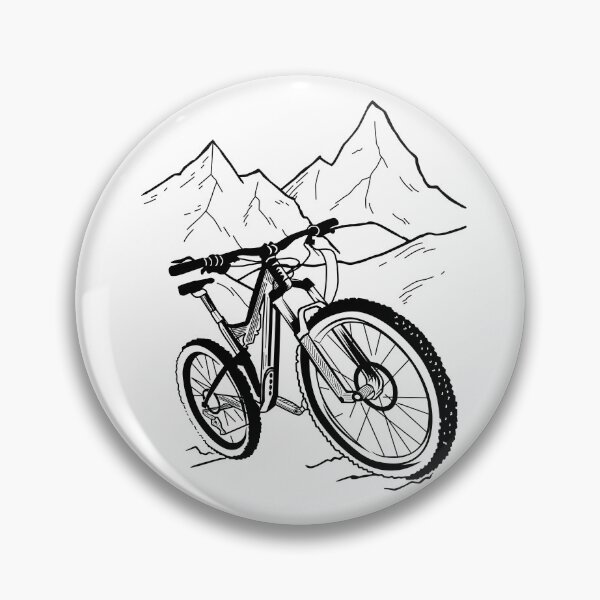 Item preview, MTB bicycle mountain bike cycling mountain biker designed and sold by LuminOrb.