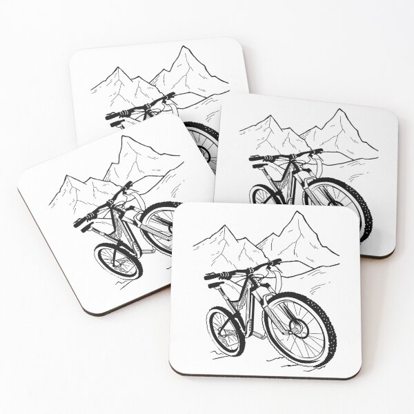 Item preview, MTB bicycle mountain bike cycling mountain biker designed and sold by LuminOrb.