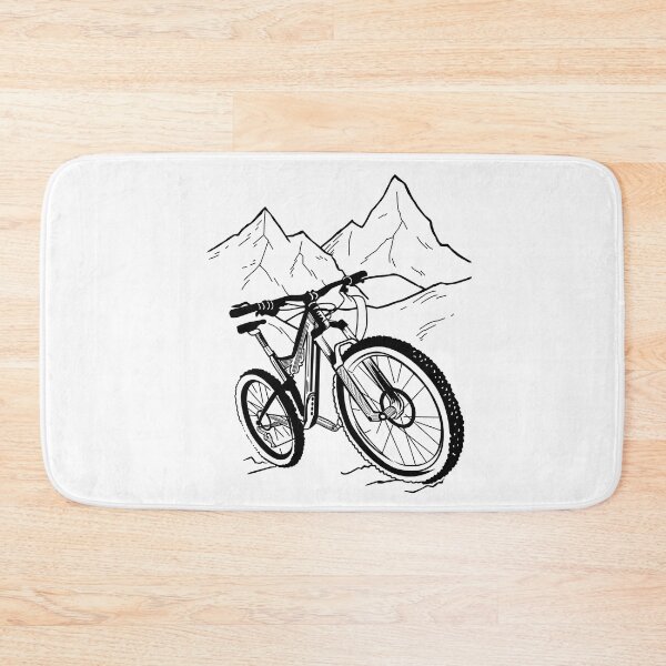 Item preview, MTB bicycle mountain bike cycling mountain biker designed and sold by LuminOrb.