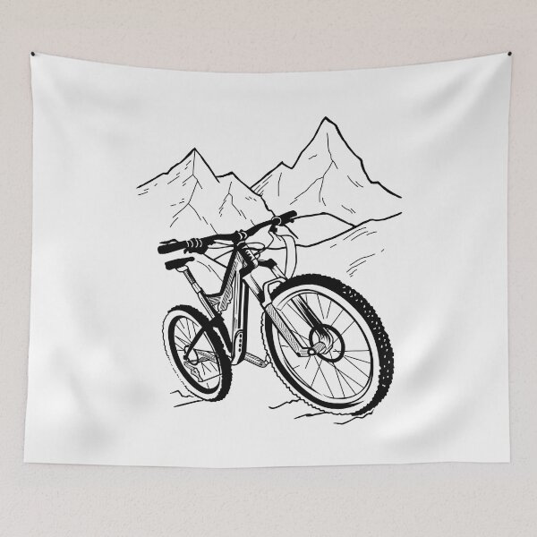 Item preview, MTB bicycle mountain bike cycling mountain biker designed and sold by LuminOrb.