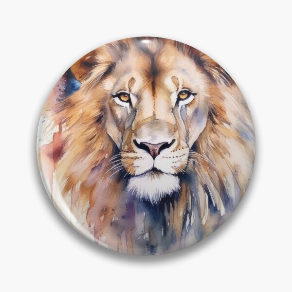 Item preview, Lion's Gaze: A Watercolor Enigma designed and sold by GoBeyondChannel.