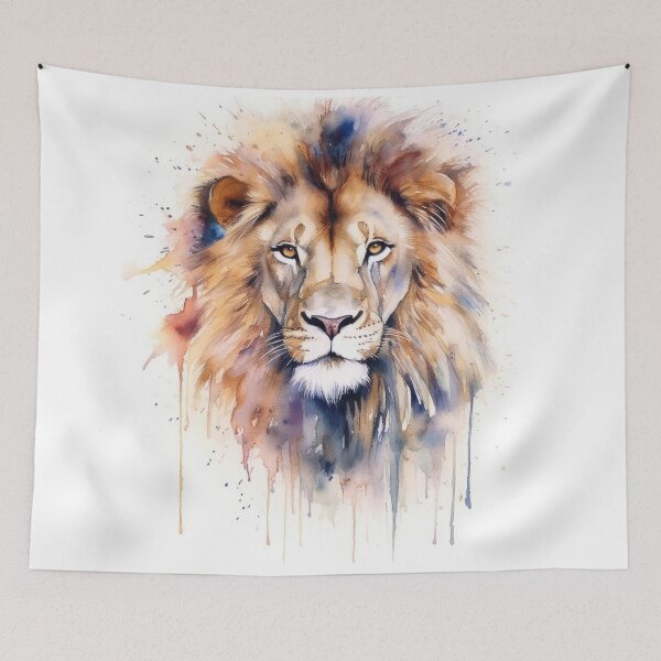Item preview, Lion's Gaze: A Watercolor Enigma designed and sold by GoBeyondChannel.