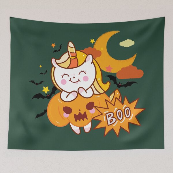 Item preview, Boo, Cute Halloween Unicorn Character designed and sold by OFMdesigns.