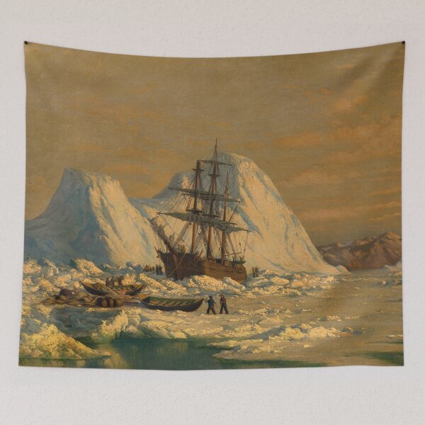 Item preview, An Incident of Whaling | William Bradford | 1880 Seascape Art designed and sold by CJET.