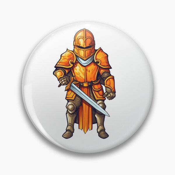 Item preview, Orange Knight holding a Sword designed and sold by epically.