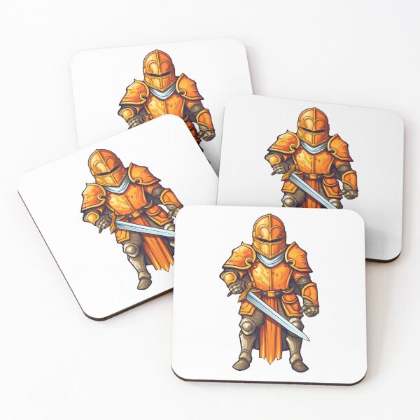 Item preview, Orange Knight holding a Sword designed and sold by epically.