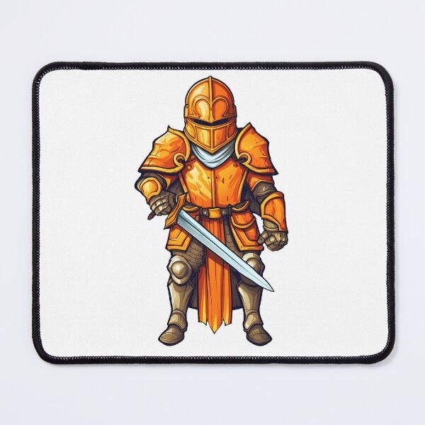 Item preview, Orange Knight holding a Sword designed and sold by epically.